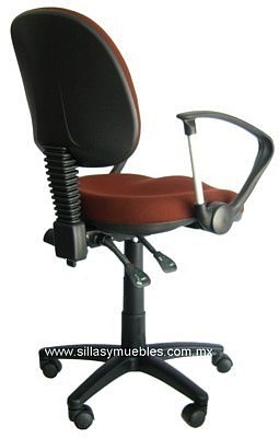 SILLA SECRETARIAL RECLINABLE CON DESCANSA-BRAZOS